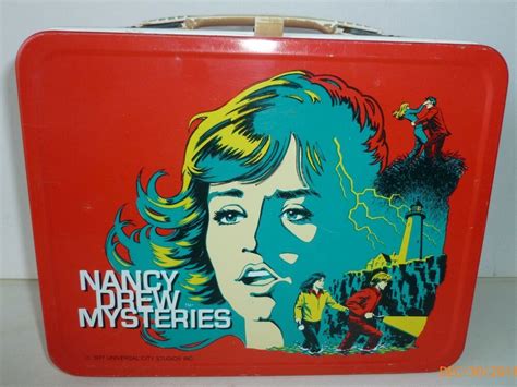 nancy drew metal lunch box|Nancy Drew Vintage Metal Lunch Box 1977 .